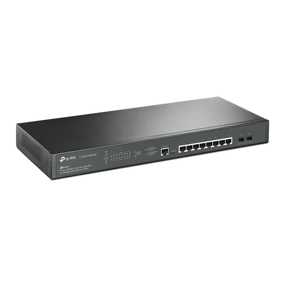 Управляемый коммутатор TP-Link  SG3210XHP-M2 Omada 8-Port PoE+ 2.5