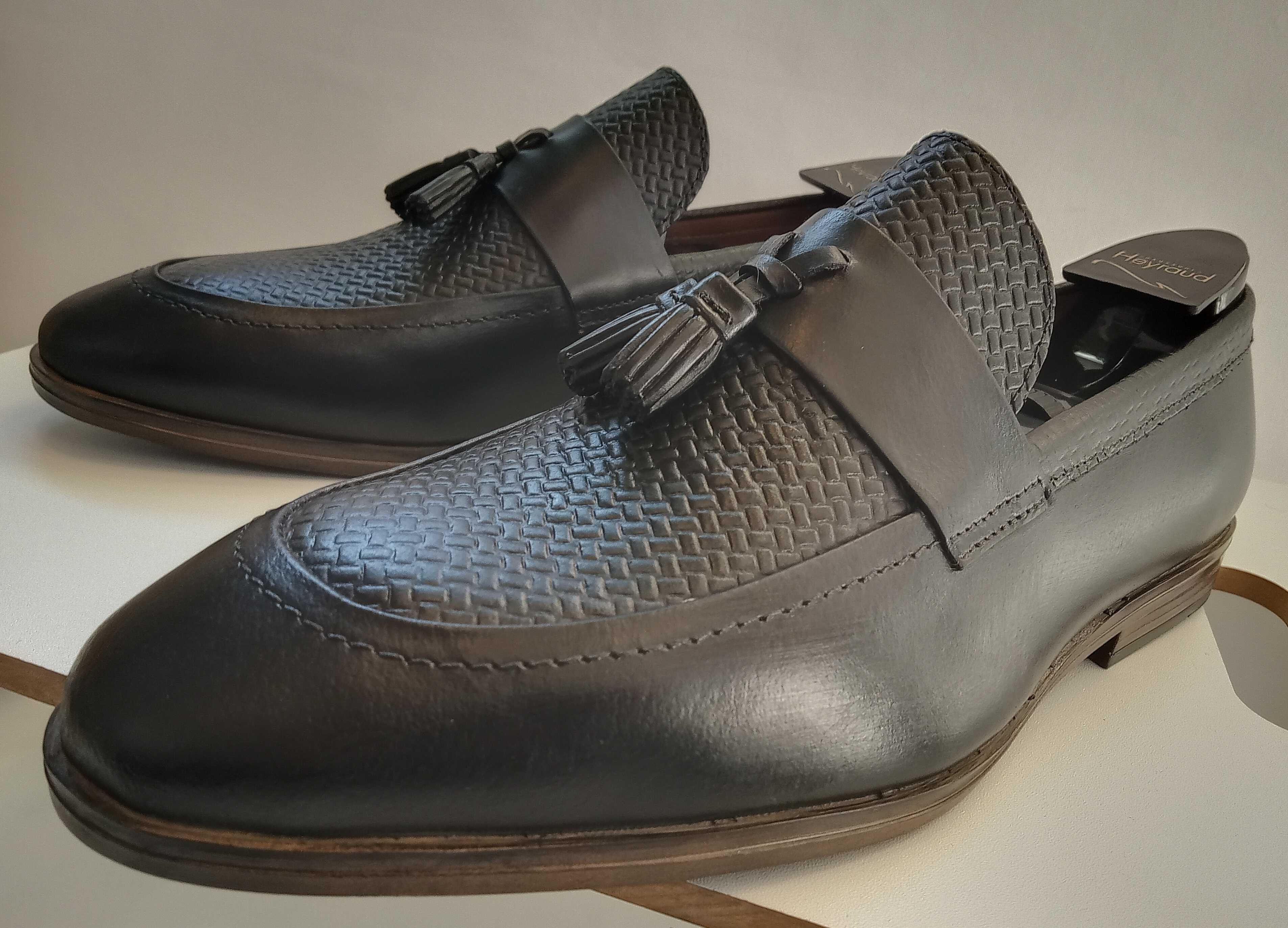 Pantofi loafers tassel premium River Island 42 piele naturala