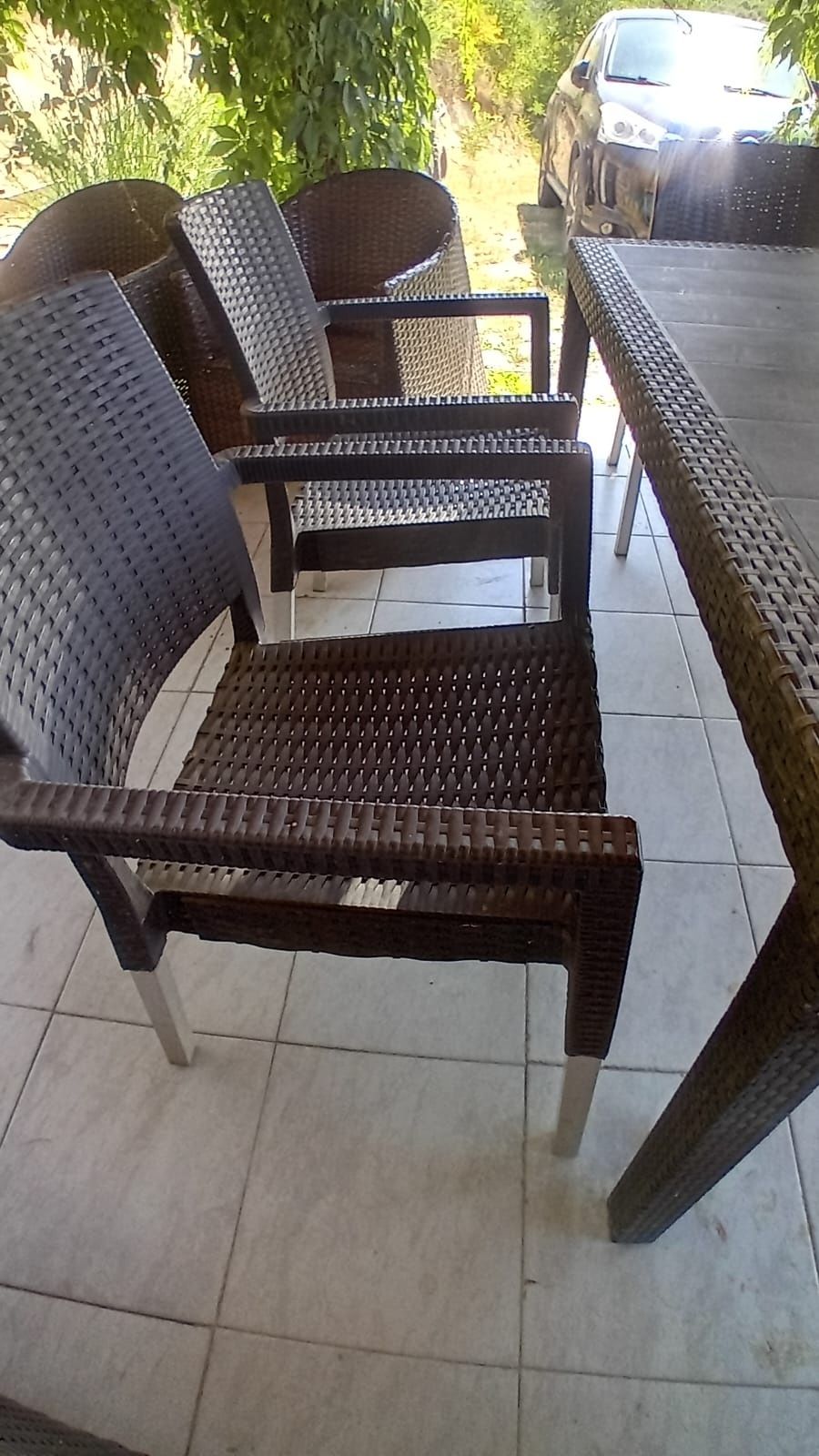 Masa cu 6 scaune stare f bună gradina,terasa