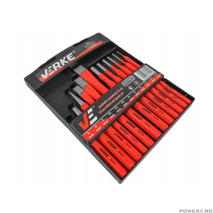 Set dalti pentru tamplarie, 12 piese, Verke