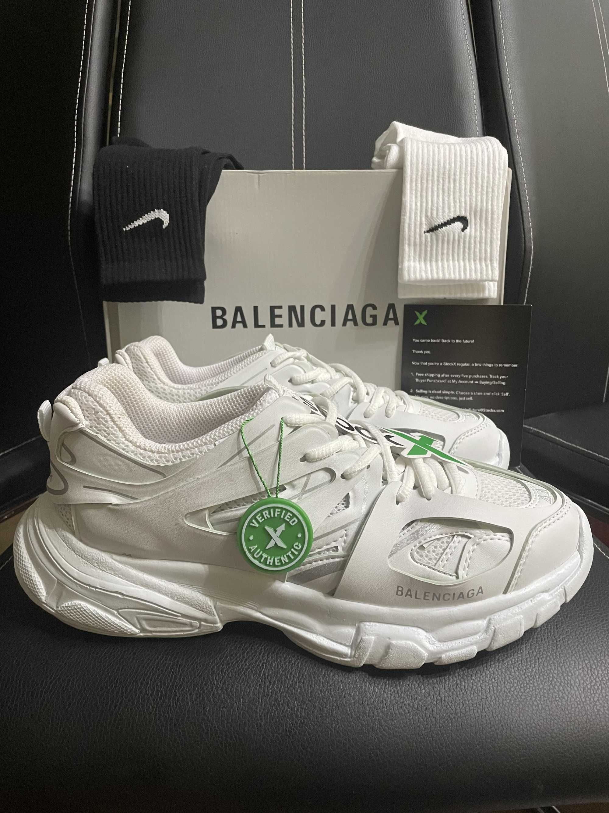 Баленсиага трак бели / Balenciaga track white (36-46 номер)