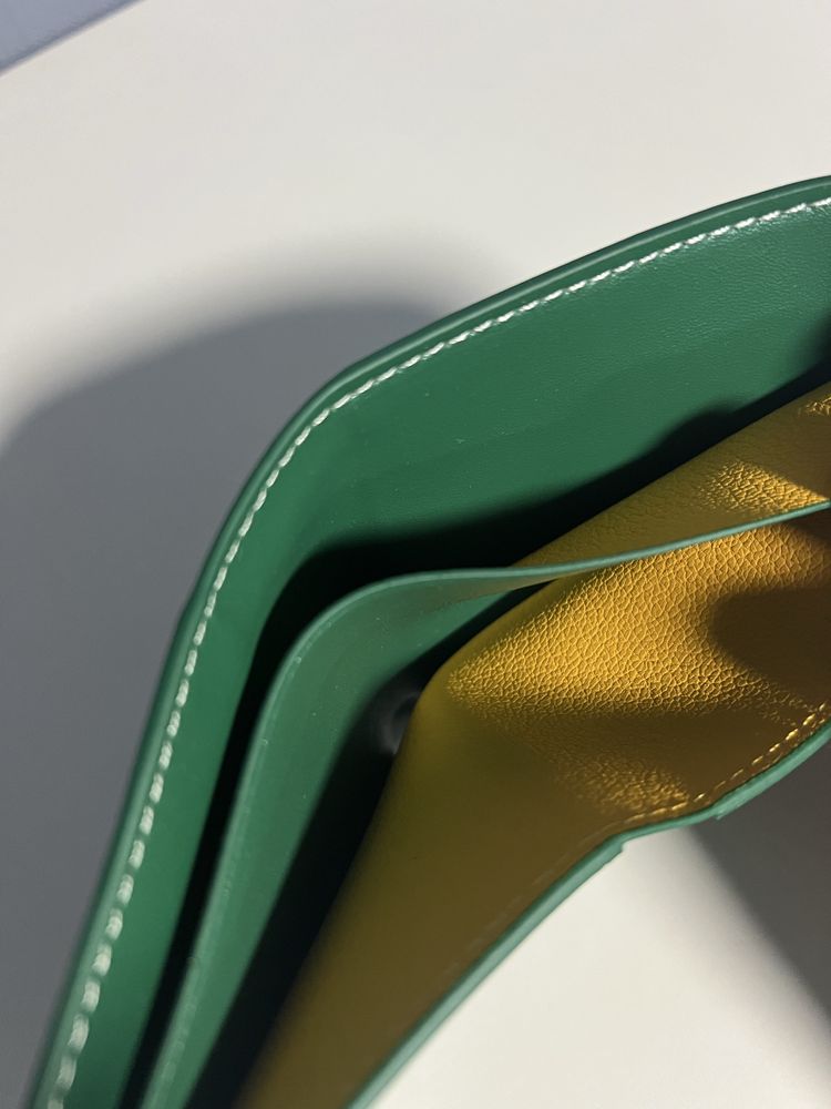 Portofel Goyard Verde Piele Premium / 2025