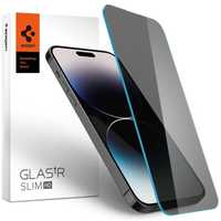 Затъмнен стъклен протектор Spigen за iPhone 14 Pro, Privacy