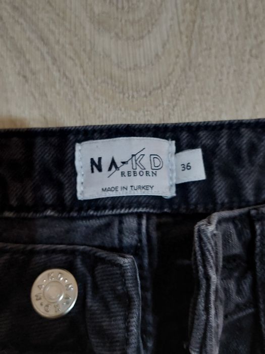 Черни широки дамски дънки