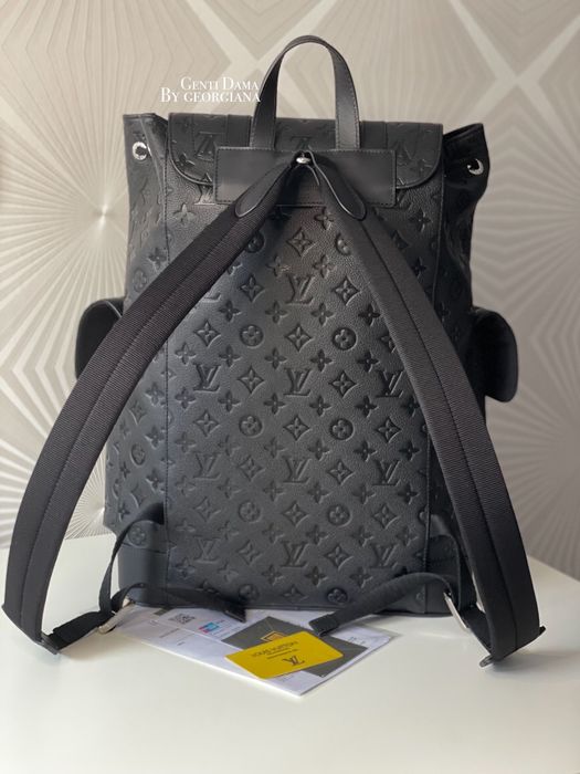 Ghiozdan Louis Vuitton Christopher Piele Naturala