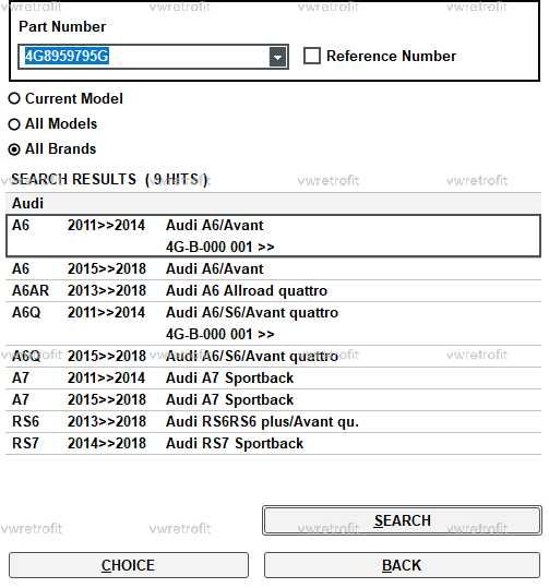 Modul usa Calculator 4G8959795G J Audi A6 A7 4G spate stanga dreapta