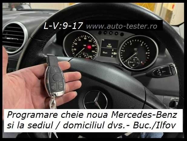 Programare cheie chei Mercedes anulare blocator volan la domiciliu