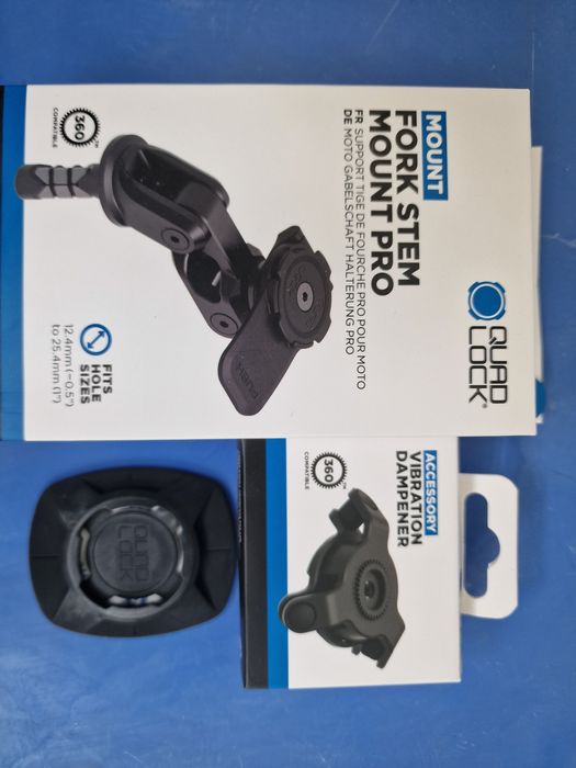 QuadLock Fork Stem Pro, Handlebar Mount Pro стойка за телефон за мотор