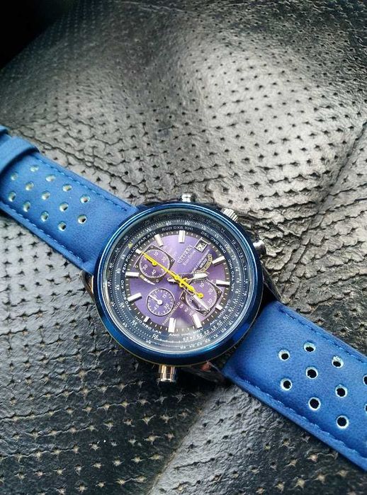 Мъжки ръчен Часовник Citizen Blue Angels World Chronograph дата,ден ч