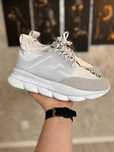 Adidasi Barbati Versace Chain Reaction White & Gray!
