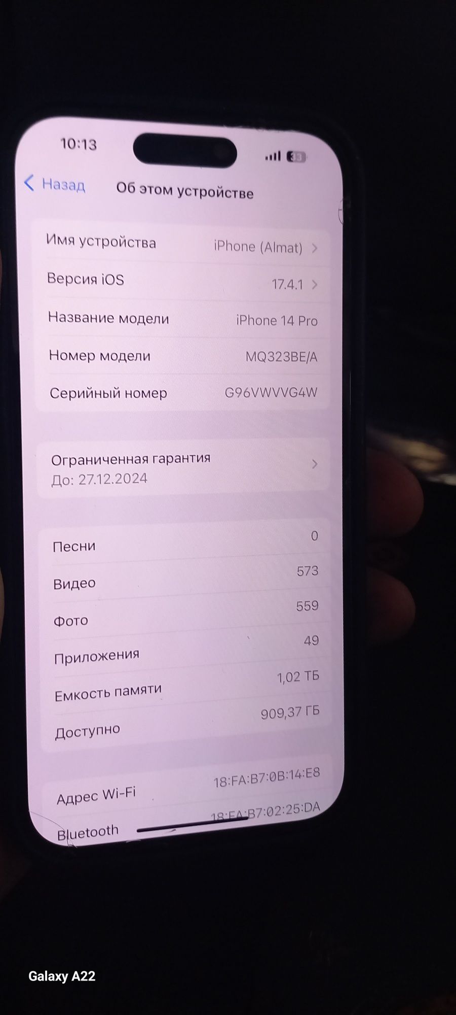 Iphone 14 pro, 1TB