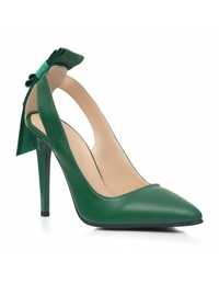 Pantofi Stiletto Piele Verde