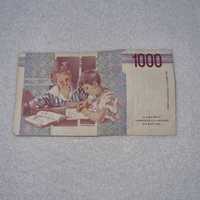 Банкнота от 1000 италиански лири от 1990 г.