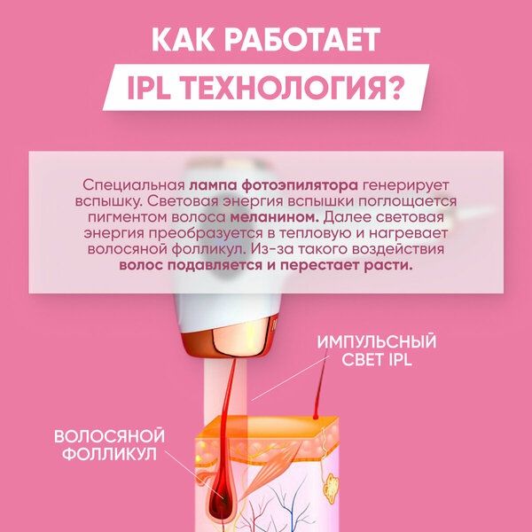 Фотоэпилятор с функцией омоложения кожи D'Evi Skin PRO