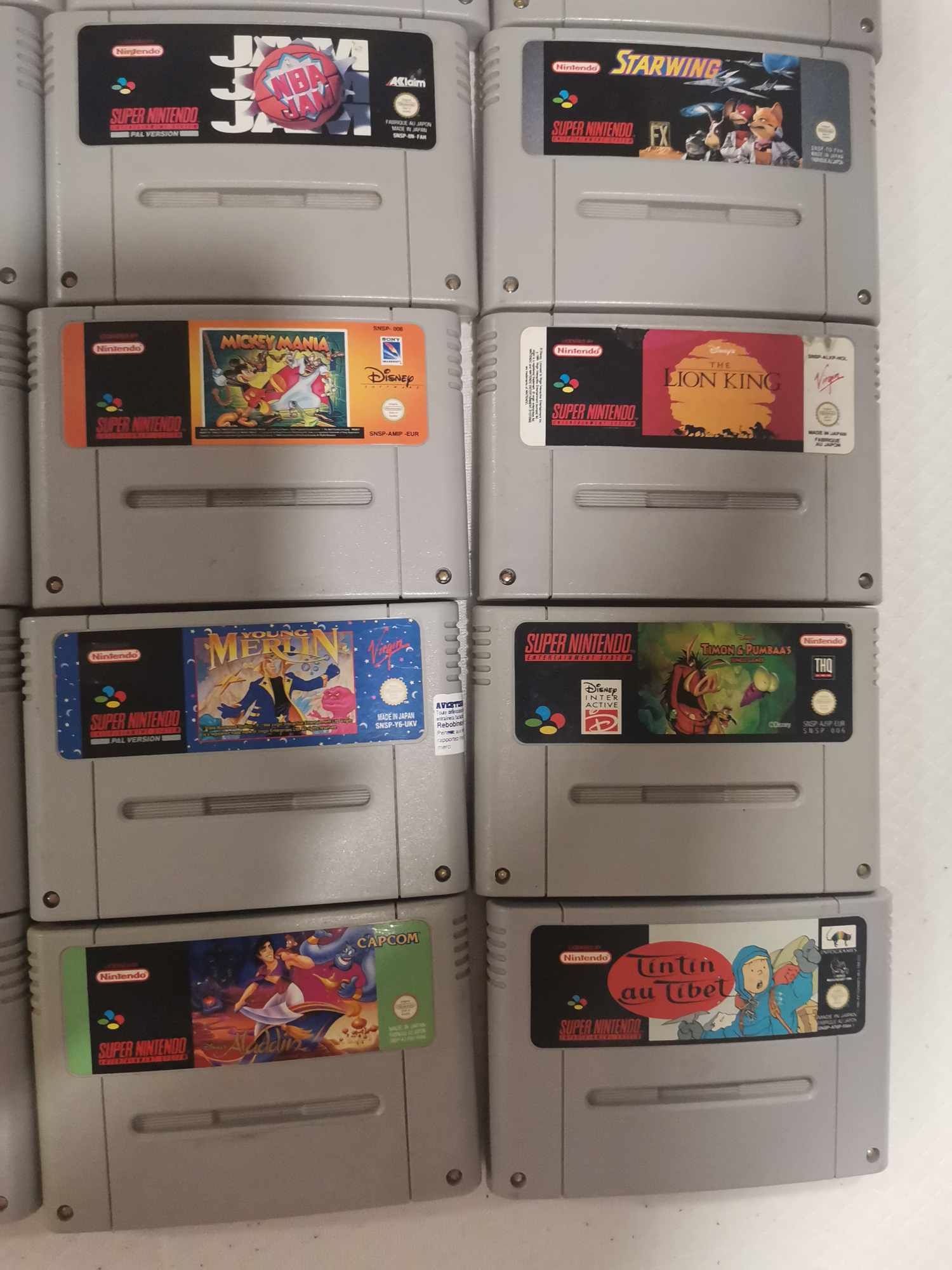 Casete Originale super Nintendo snes