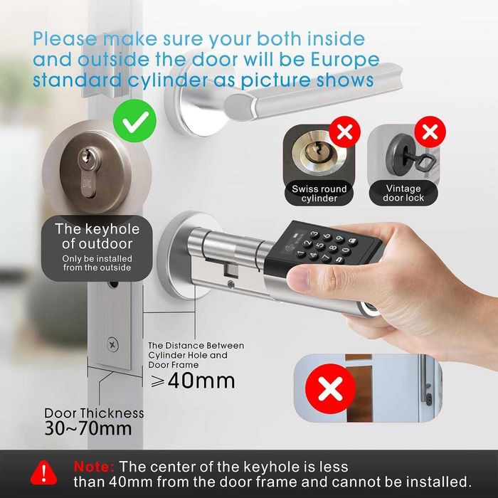 WELOCK PCB51 Bluetooth Smart Lock with keypad