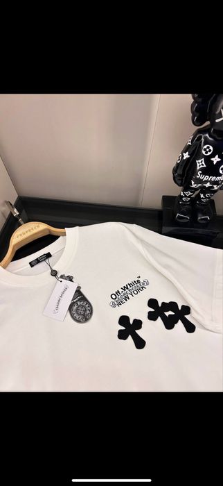 Tricou Off white x Chrome Hearts