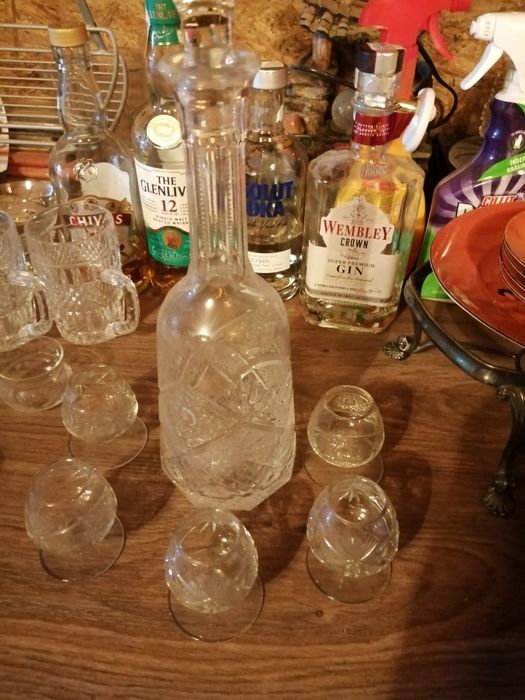 Vand set pentru wisky din Cristal