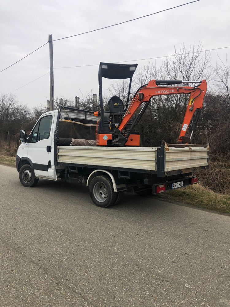 Miniexcavator inchirieri si autobasculanta servicii