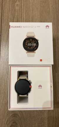 Смарт часовник HUAWEI WATCH GT 3 Gold Stainless Case White Leather