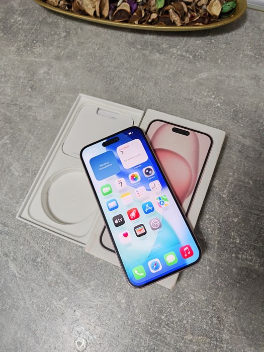 iPhone 15 Plus Rose Fullbox Stare foarte buna totul original