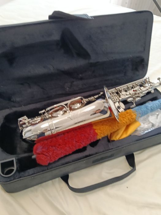 Saxofon Argintiu Lade