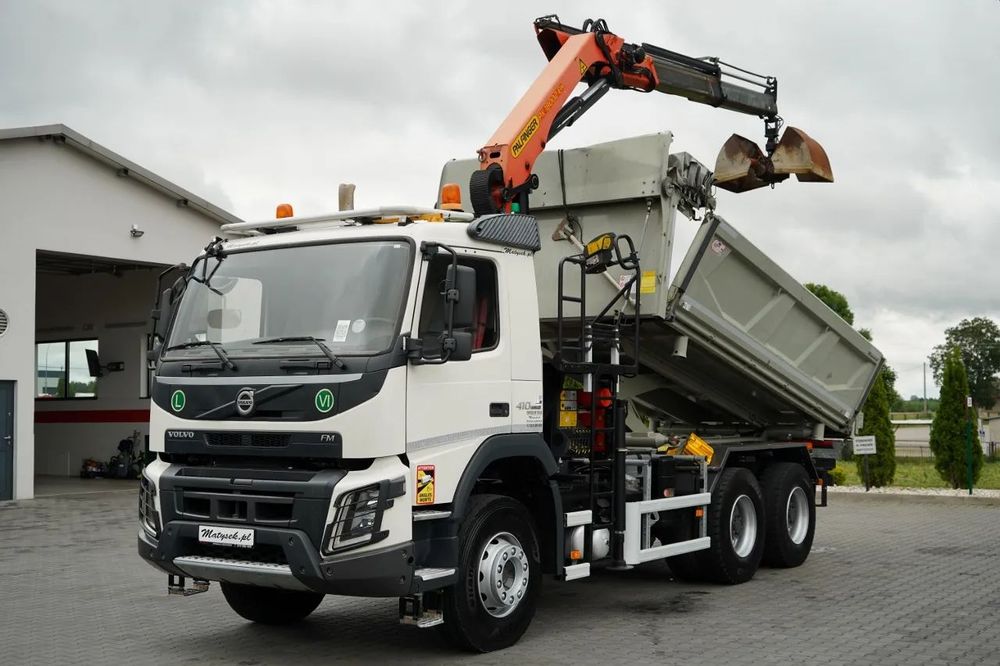 Volvo FMX 410 / 6x4 / CAMION BASCULANTE + HDS PALFINGER 18002-EH A / HYDROBOARD / RADIO CONTROL / EURO 6 /