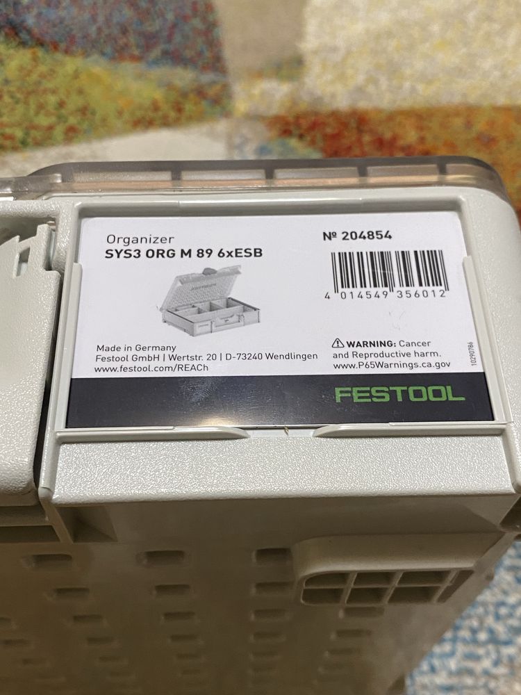 Органайзер Festool SYS3 ORG M 89 6xESB