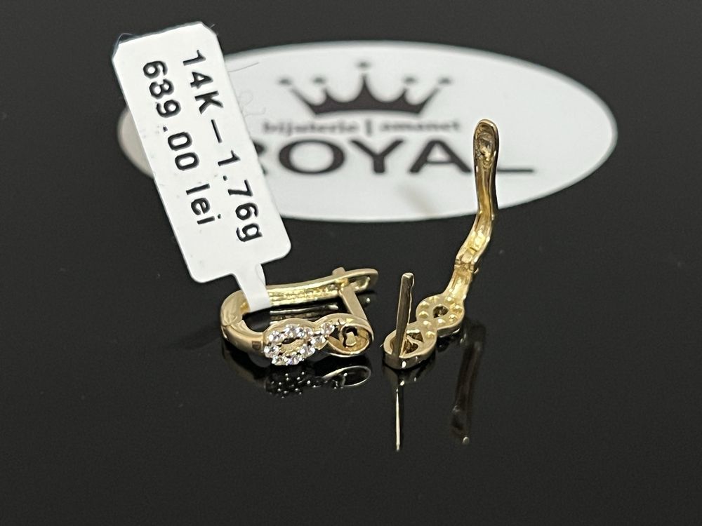 Bijuteria Royal CB : Cercei dama aur 1,76 gr