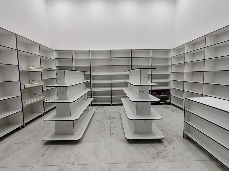 Polka vitrina stelaj magazinlar uchun mebel полка витрина