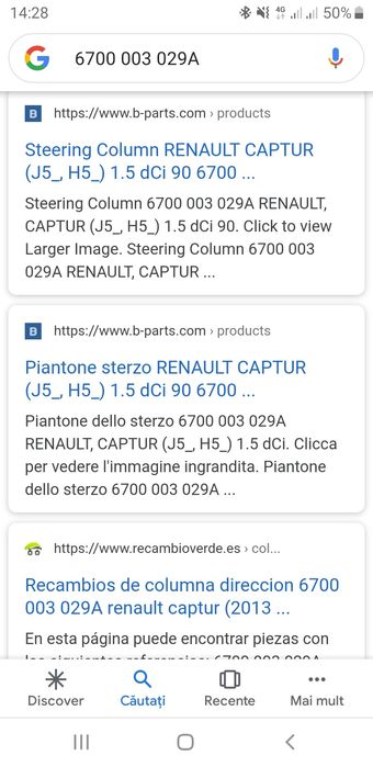 Coloana de directie Electrică Renault Captur 1.5 dci 2013>