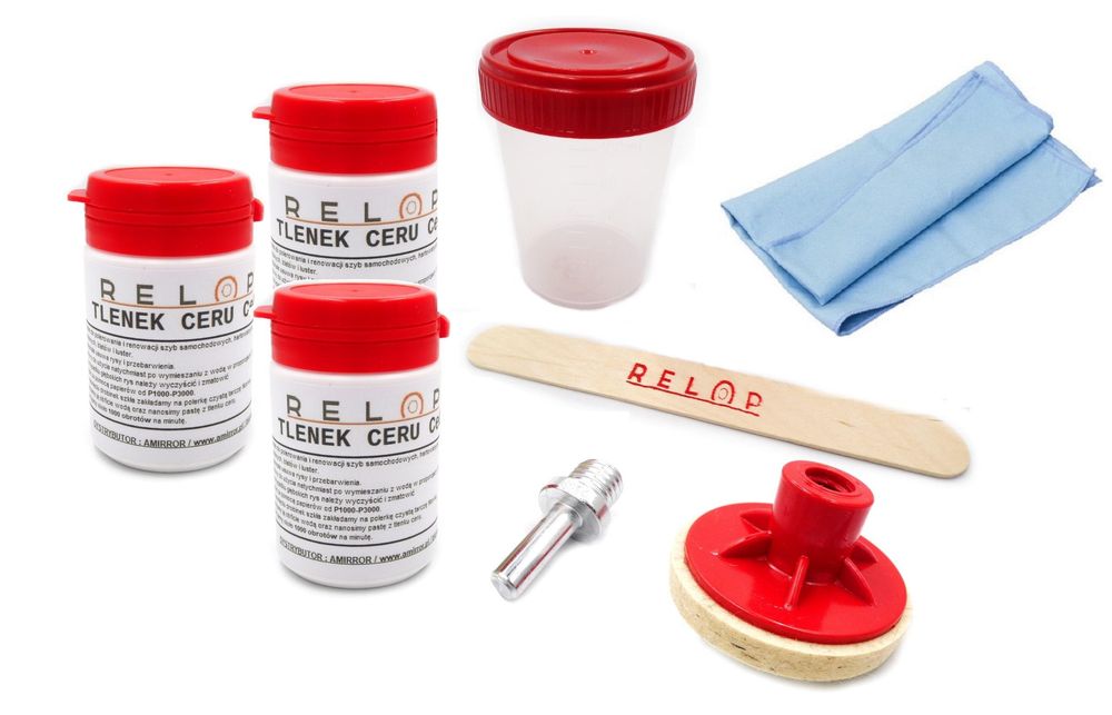 комплект за премахване на драскотини и полиране на стъкло relop ...