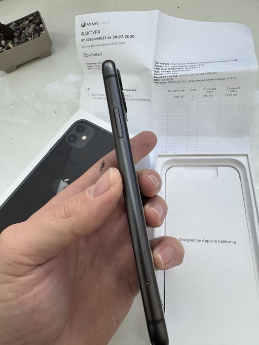 iPhone 11, 128 GB, 100% Battery Health, Черен