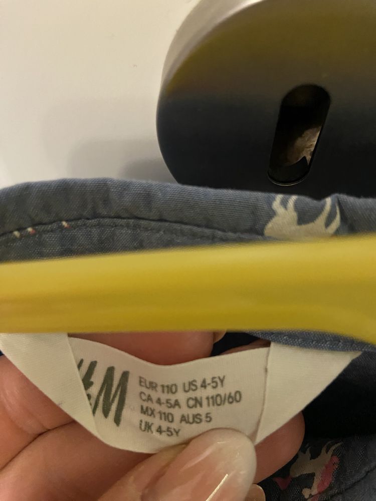Детски рокли с дълъг ръкав h&m 5 год