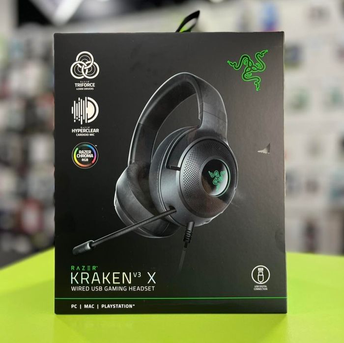 Razer Kraken V3 X СКИДКА Проводные Наушники RGB