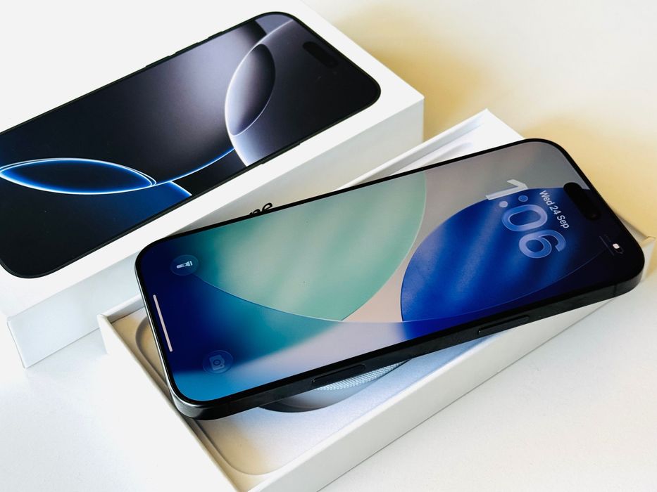 Iphone 16 Pro 128GB Black Като нов! Гаранция 6 месеца