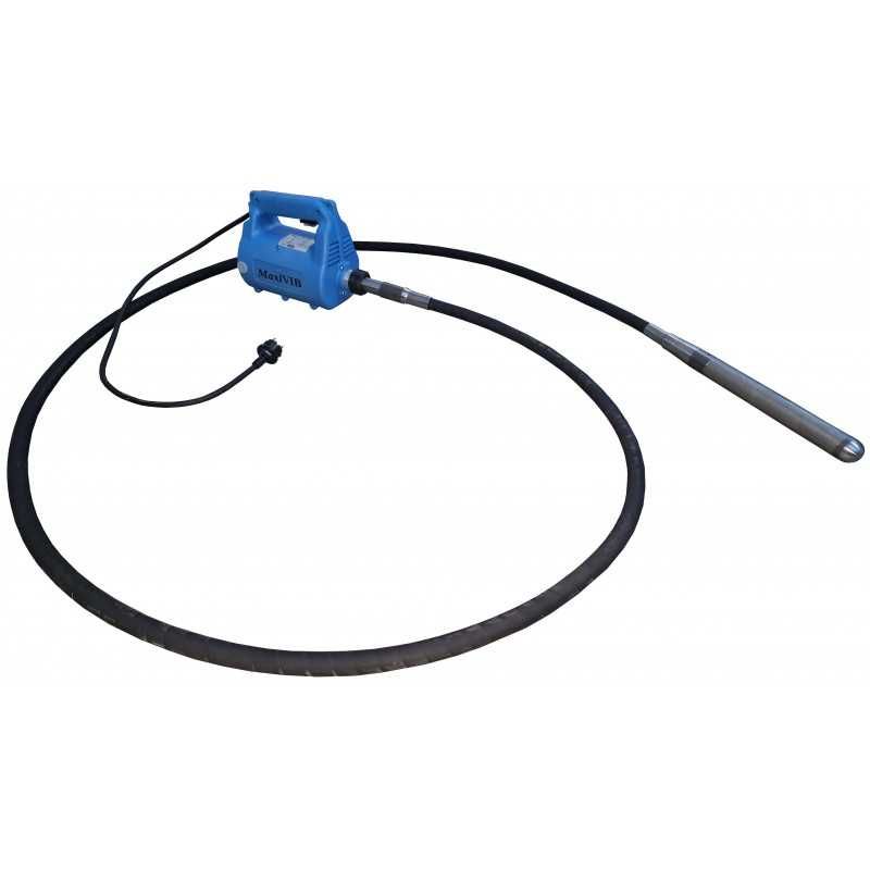 Vibrator de beton BLUE MaxiVIB cu motor 2300W, Ax 4m, Cap 50mm