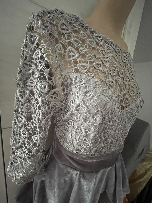 Rochie eleganta gri