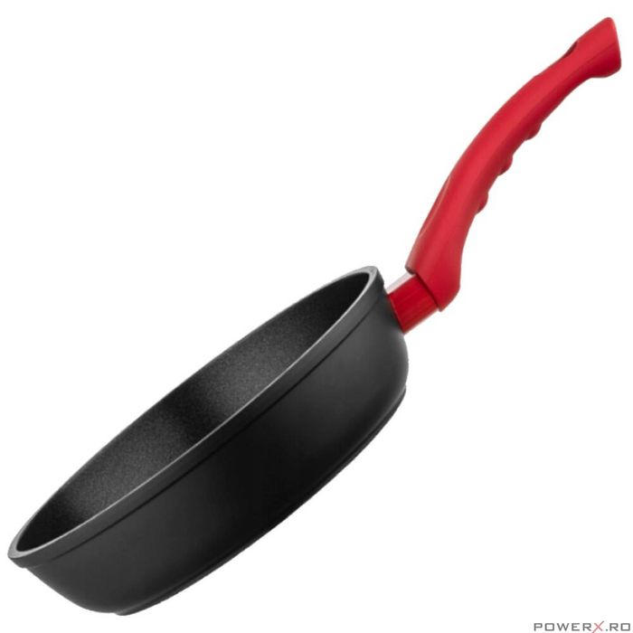 Tigaie din aluminiu cu 2 straturi antiaderente, 20 cm, neagra, Mars