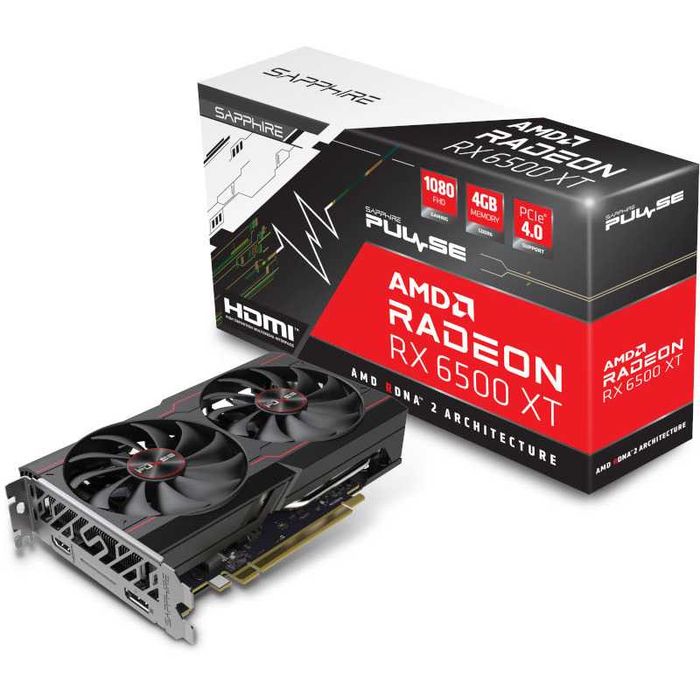 Placa video Sapphire Radeon RX 6500 XT PULSE OC 4GB GDDR6 64-bit