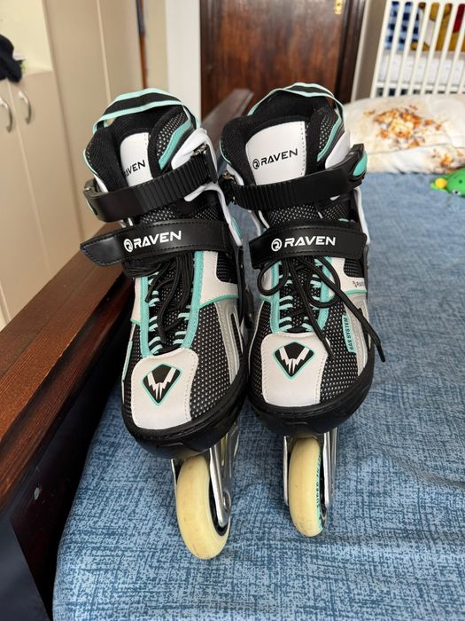 Role Raven Pulse Black/Mint reglabile mărimea 37-40