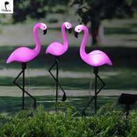 Фламинго наземные светильники на солнечных батареях