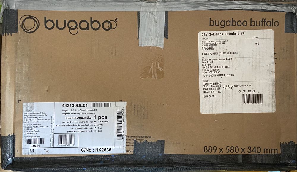 Детска количка Bugaboo Buffalo Diesel Limeted Edition