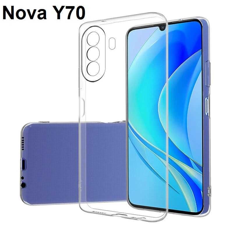 Huawei Nova Y61 Y70 Y90 Y91 Nova 10 SE Силиконов Прозрачен Черен Кейс