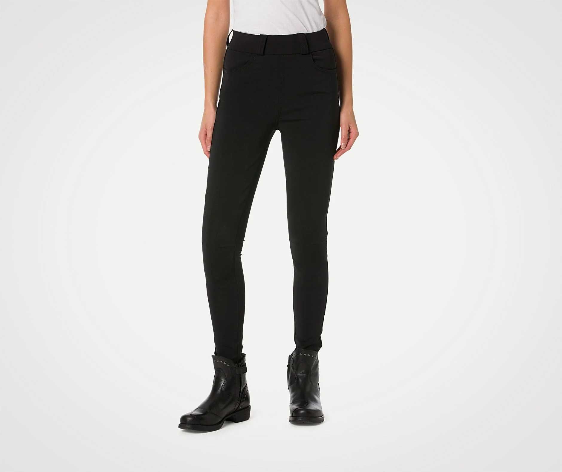 Pantaloni MOTO Blugi DAMA PMJ SPRING Black - protectie AA - Made in IT
