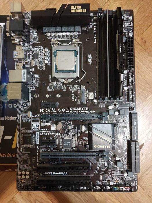 Intel Core i5 6600 + Gigabyte Z170 HD3P + 16GB G.Skill