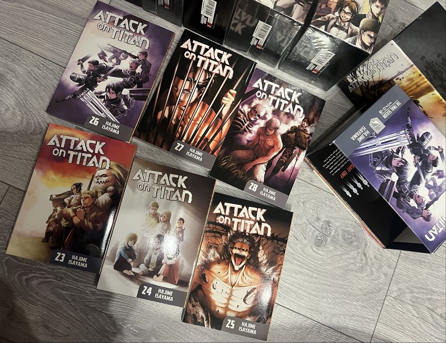 Attack on Titan manga box sets complet (vol.1-34+ extras)