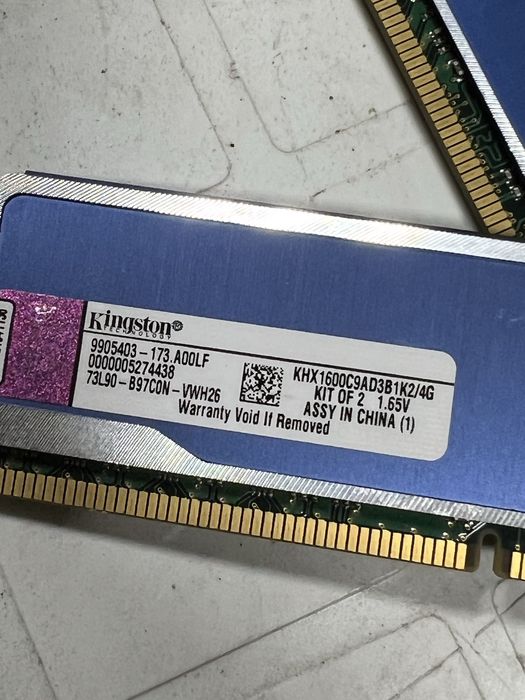 Memorii RAM 4GB 2x Kingston DDR3