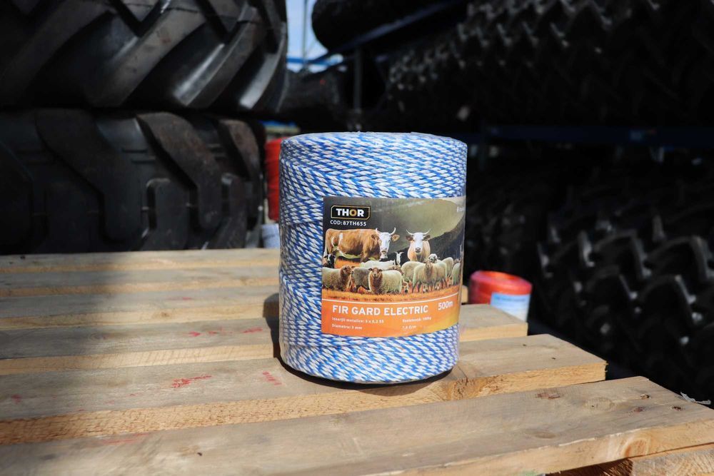 Gard Electric Fir 3mm insertie metalica 3x0.2mm pentru Capre