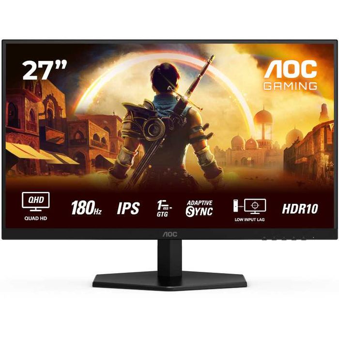 Monitor Gaming WLED Fast IPS AOC Q27G42XE 27" QHD 180Hz boxe sigilat